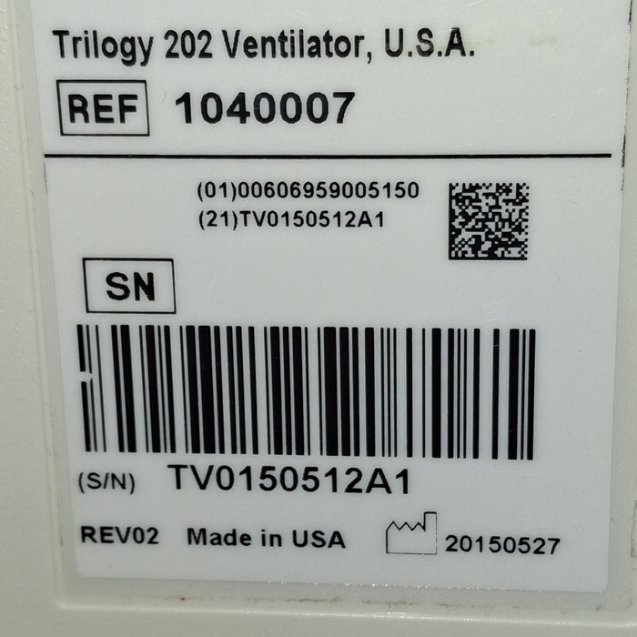 Respironics Trilogy 202 Ventilator