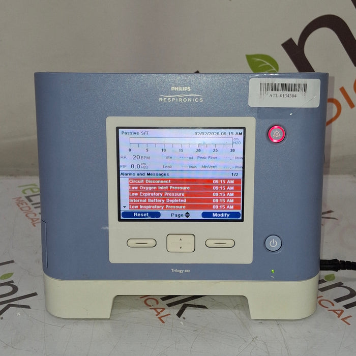 Respironics Trilogy 202 Ventilator