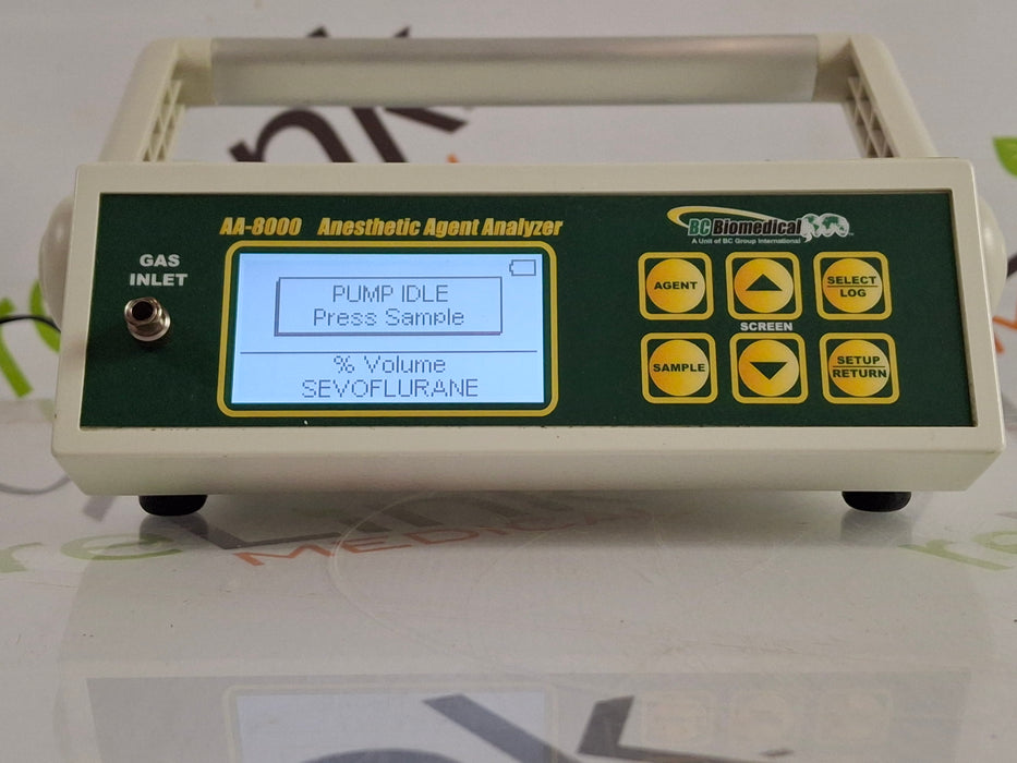 BC Biomedical AA-8000 Portable Anesthetic Agent Analyzer