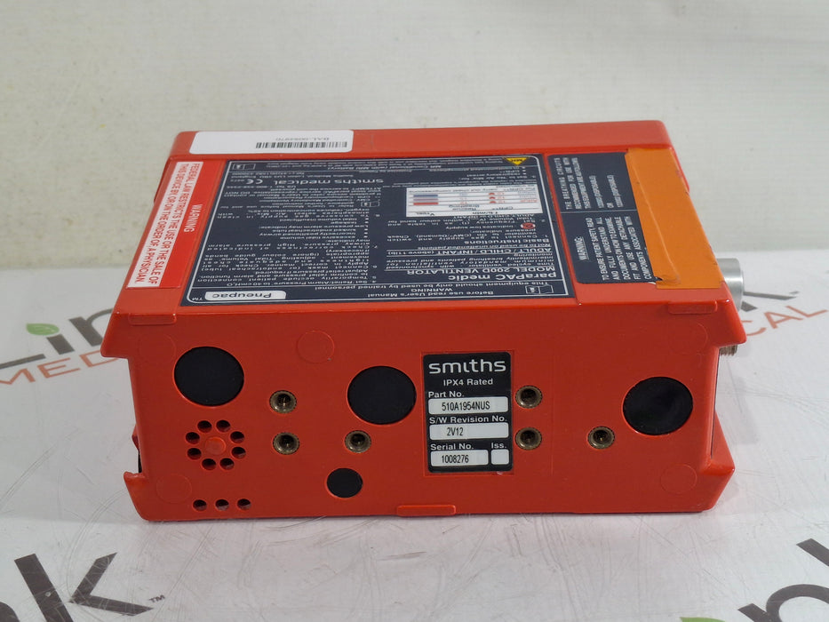 Smiths Medical Pneupac ParaPAC 200D Ventilator
