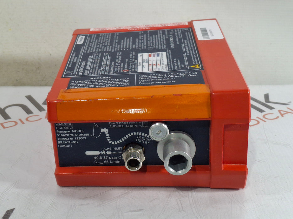 Smiths Medical Pneupac ParaPAC 200D Ventilator