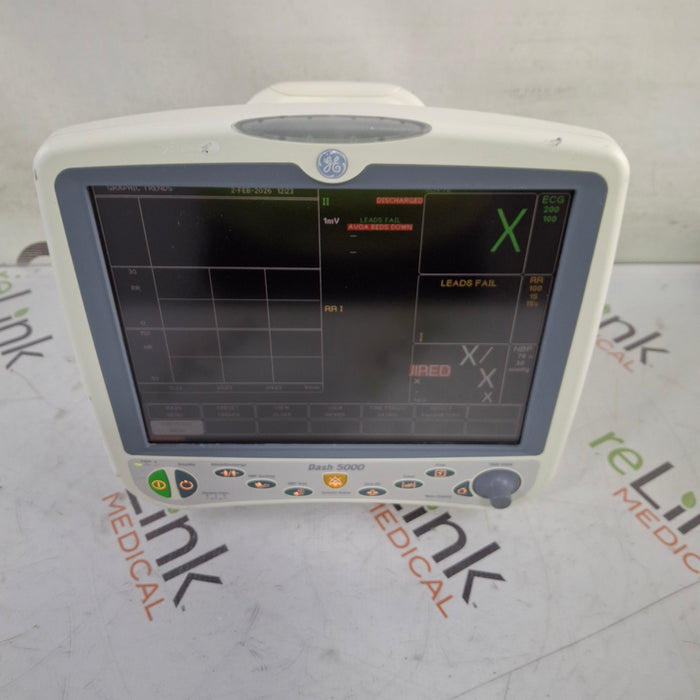 GE Healthcare Dash 5000 - Masimo SpO2 Patient Monitor