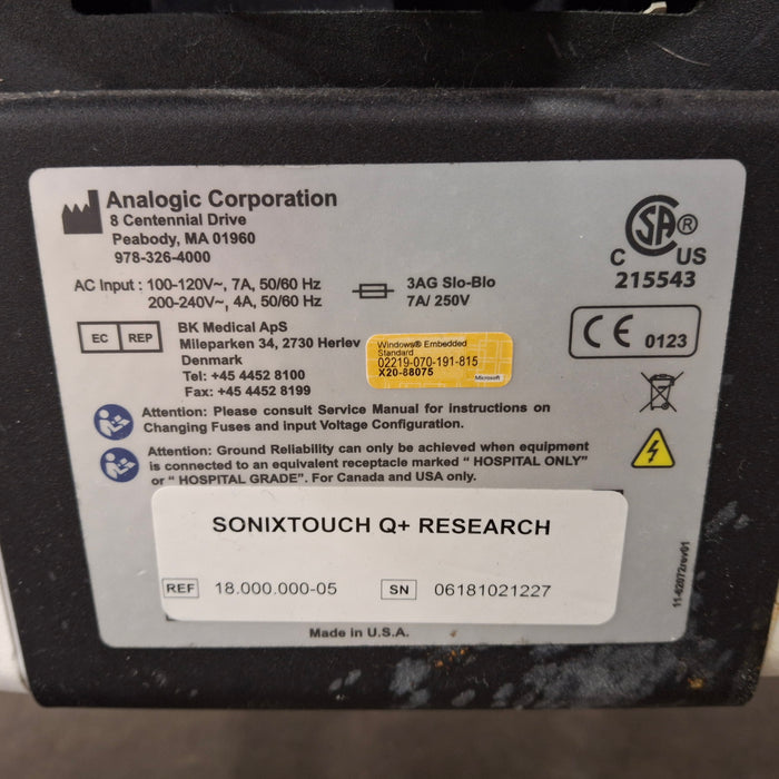 B-K Medical Ultrasonix Sonix Touch Q+ Ultrasound