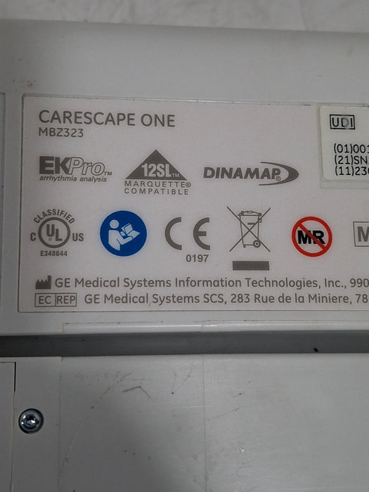 GE Healthcare Carescape ONE Transport Patient Monitor