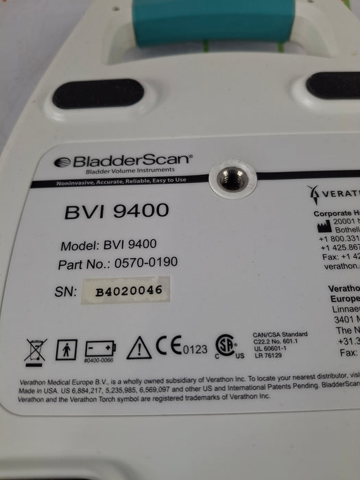 Verathon Medical, Inc BVI 9400 Bladderscan