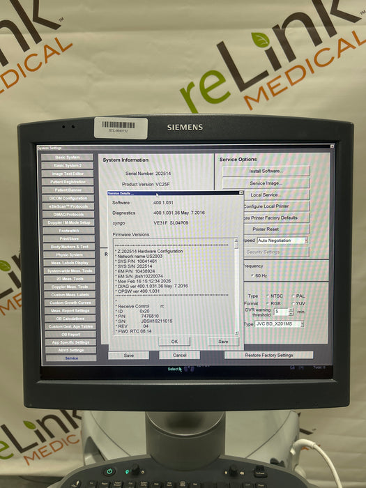 Siemens Acuson S2000 Ultrasound