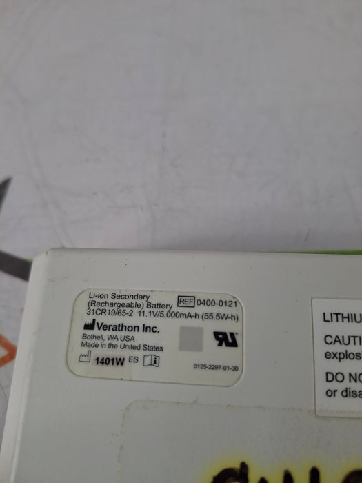 Verathon Medical, Inc 0400-0121 Li-ion Battery