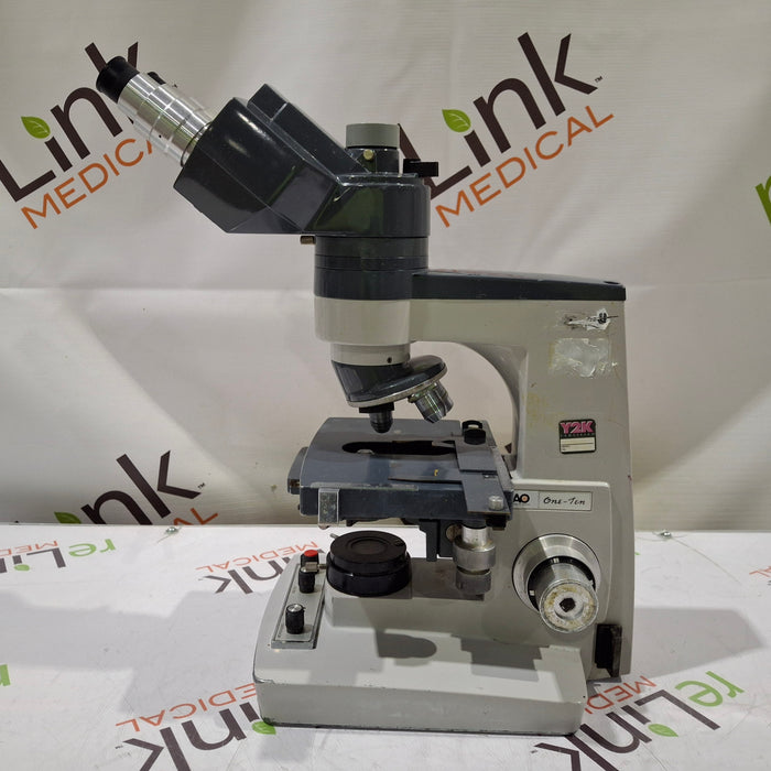 American Optical One-Ten Binocular Microscope