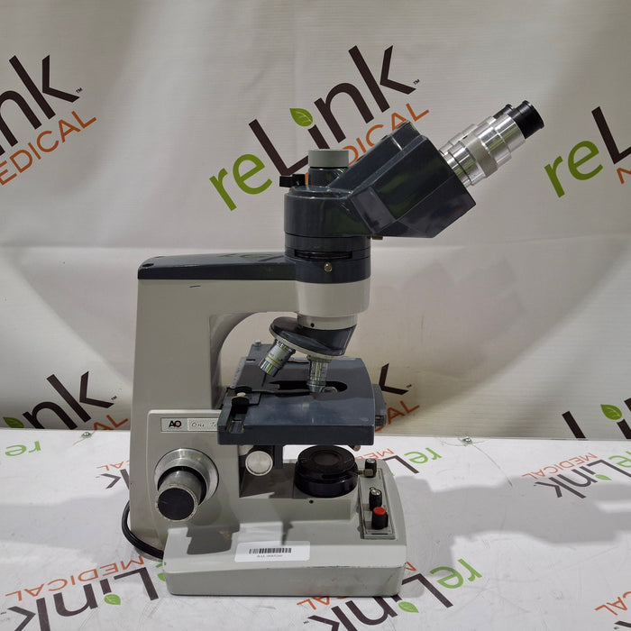 American Optical One-Ten Binocular Microscope