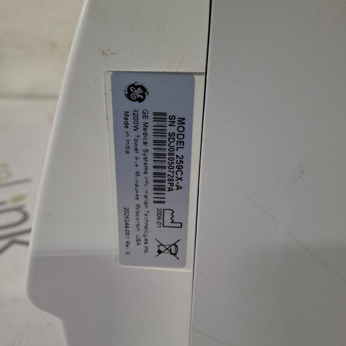 GE Healthcare Corometrics 250cx Series Model 259cx Fetal Monitor