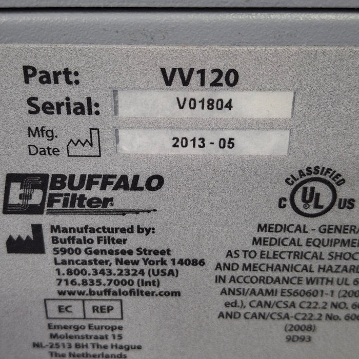 Buffalo Filter ViroVac Smoke Evacuation System