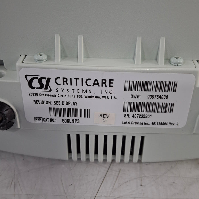 Criticare Comfort Cuff 506N3 Vital Signs Monitor
