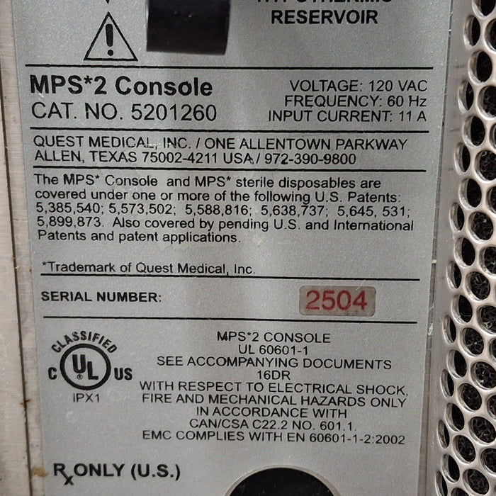 Quest Medical MPS 2 Myocardial Protection System 5201260