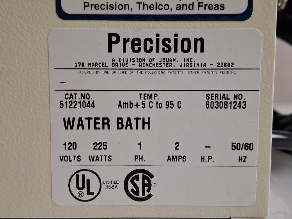 Precision Microprocessor Controlled 280 Series Water Bath
