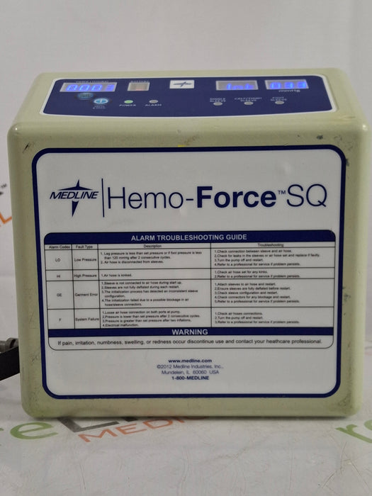 Medline Hemo-Force MDS-600 SQ DVT Compression Pump
