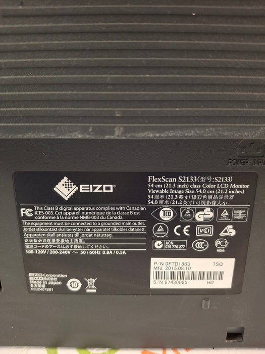 Eizo FlexScan S2133 LCD monitor