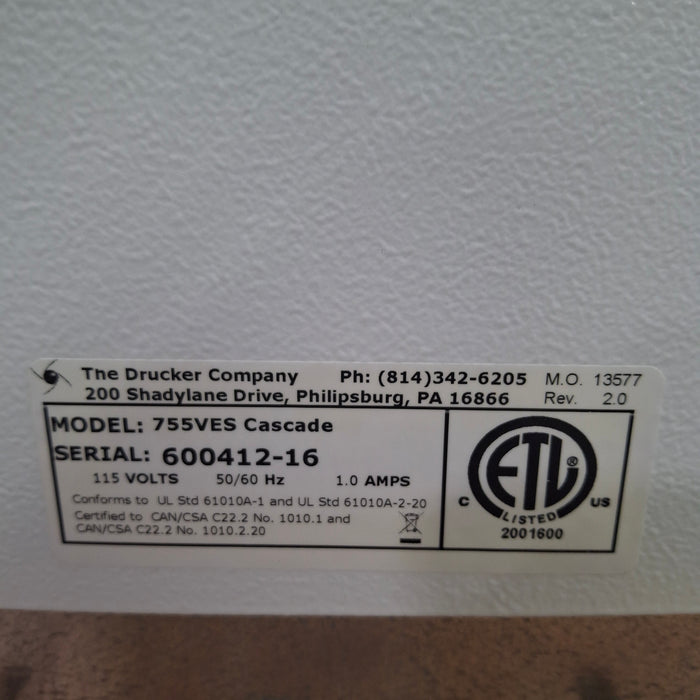 Drucker Diagnostics 755VES Cascade Centrifuge