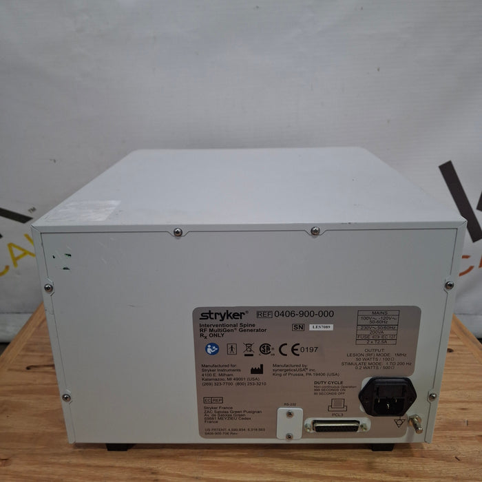 Stryker RF Multigen 0406-900-000 Radiofrequency Generator