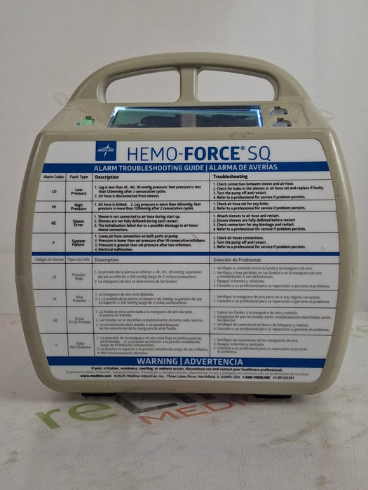 Medline Hemo-Force MDS-600 SQ2 DVT Compression Pump