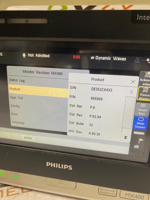 Philips MX400 Portable/Bedside Patient Monitor