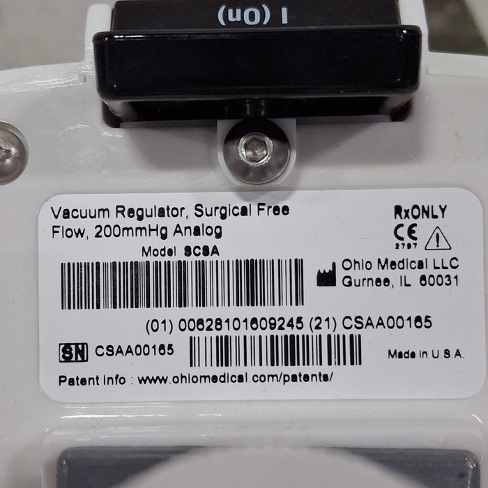 Ohio Medical Corporation SCSA Vacuum Regulator