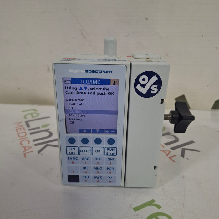 Baxter Sigma Spectrum 6.05.13 with B/G Battery Infusion Pump