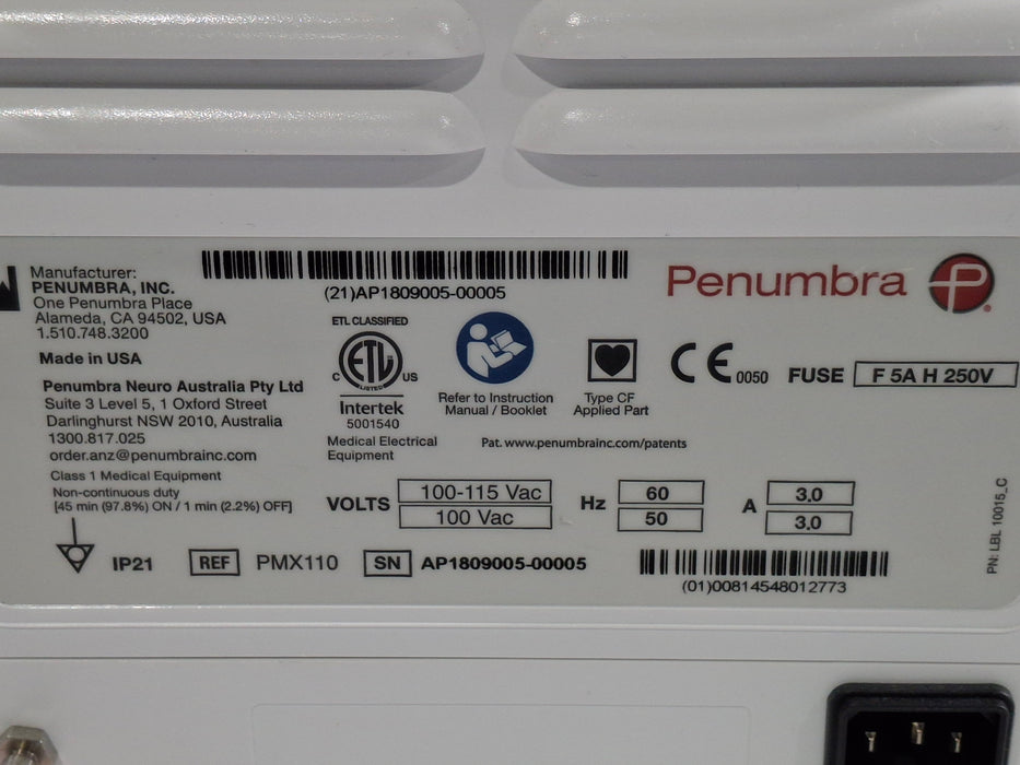 Penumbra PMX110 Max Pump Aspirator