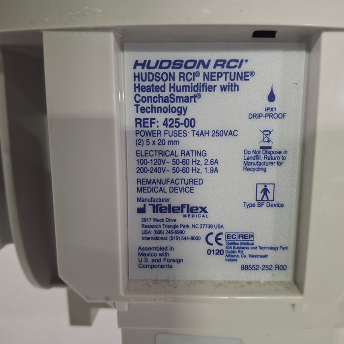 Teleflex Medical Hudson RCI Neptune Heated Humidifier
