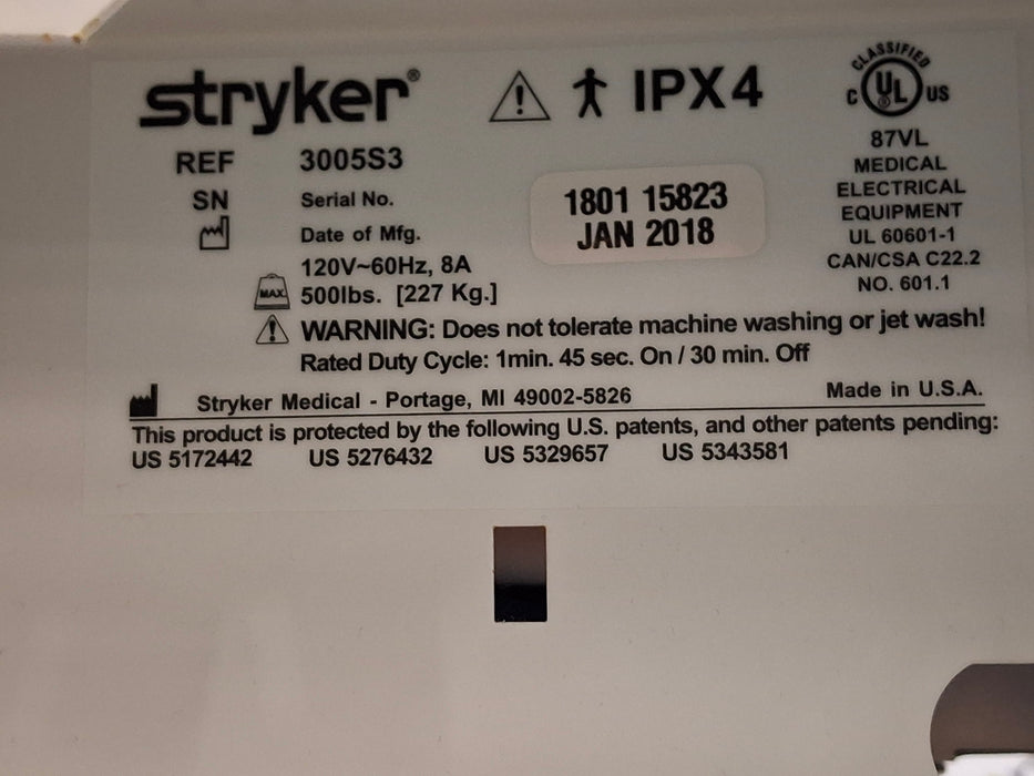Stryker Secure III 3005 Hospital Bed