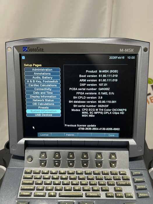 Sonosite M-MSK M-Turbo Ultrasound