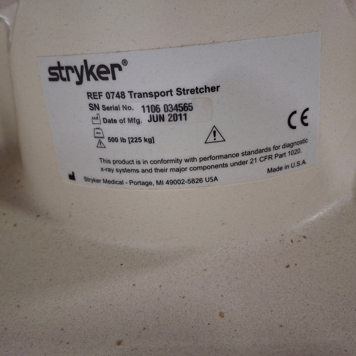 Stryker 0748 Transport Stretcher