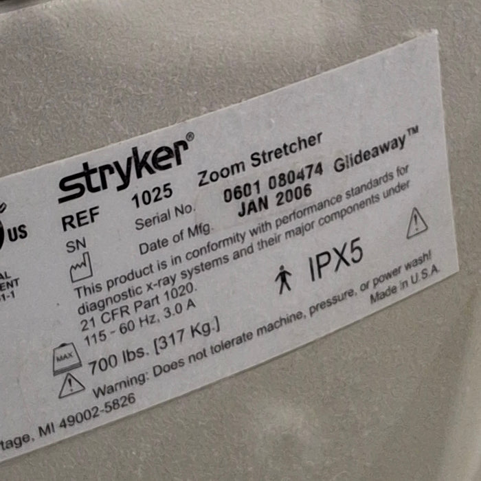 Stryker 1025 Zoom Stretcher