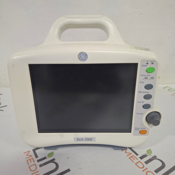 GE Healthcare Dash 3000 - Masimo SpO2 Patient Monitor
