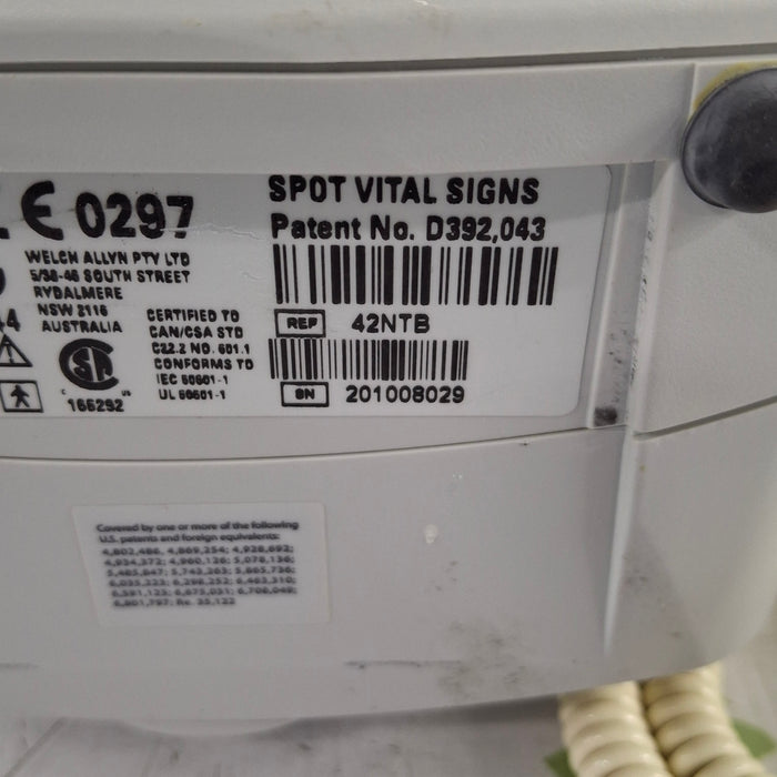 Welch Allyn Spot 420 - NIBP, Temp, Nellcor SpO2 Vital Signs Monitor