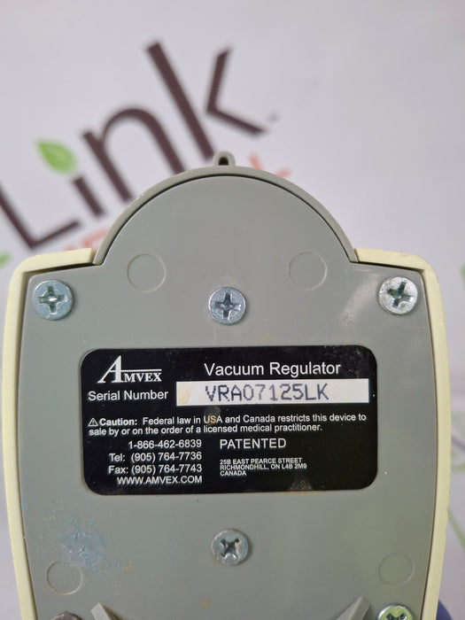 Amvex Vacuum Regulator