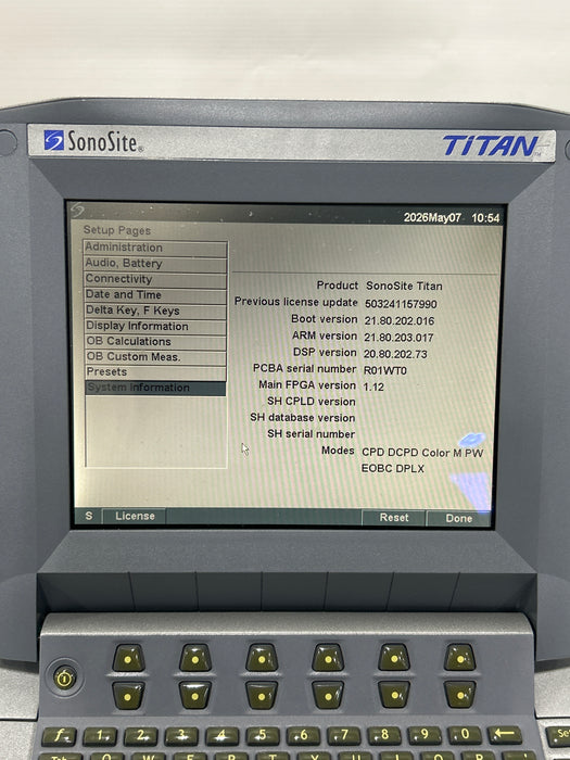 Sonosite Titan Portable Ultrasound
