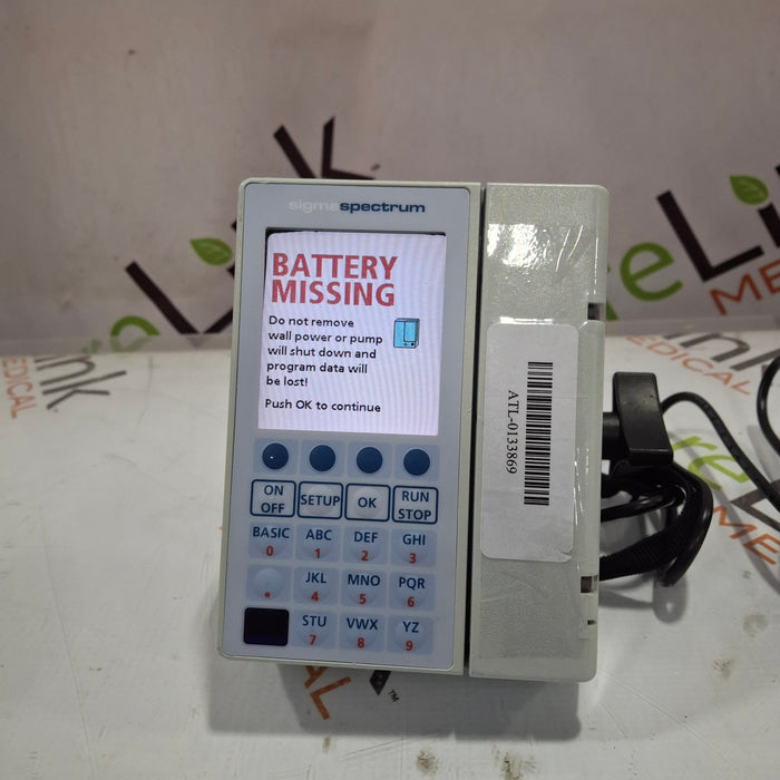 Baxter Sigma Spectrum 6.05.15 without Battery Infusion Pump