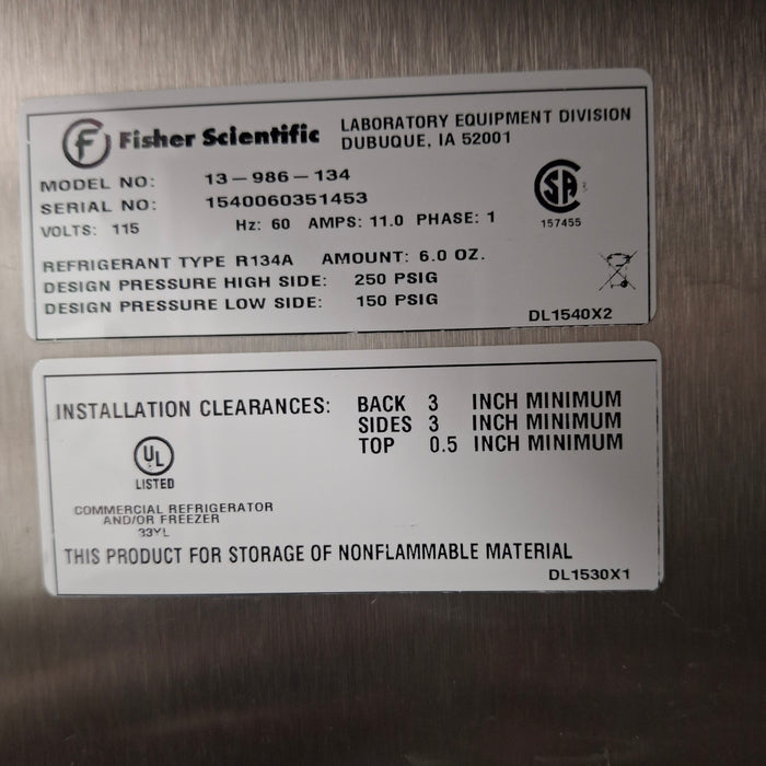Fisherbrand Isotemp Plus Laboratory Refrigerator