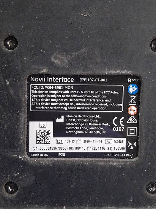 Monica Healthcare Limited 107-PT-001 Fetal Monitor