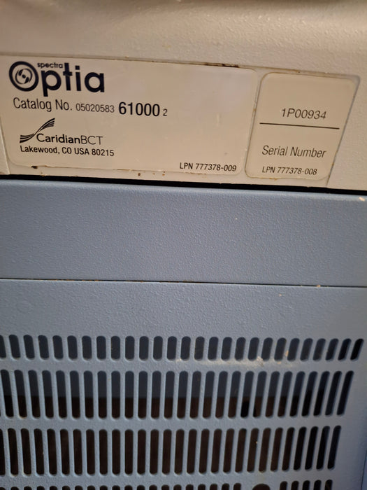 Terumo BCT Spectra Optia Apheresis System