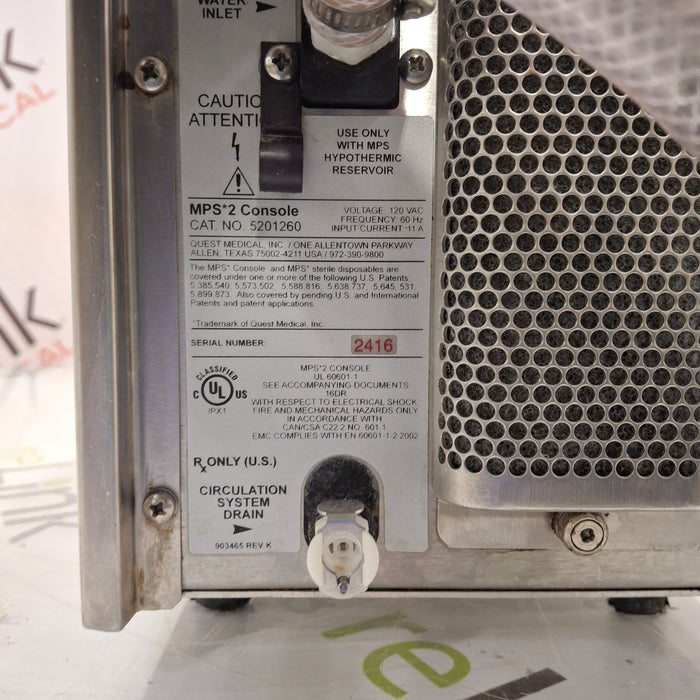 Quest Medical MPS 2 Myocardial Protection System 5201260