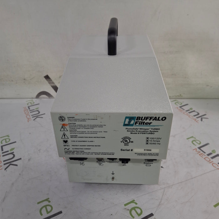 Buffalo Filter PlumeSafe Whisper Turbo Smoke Evacuation System