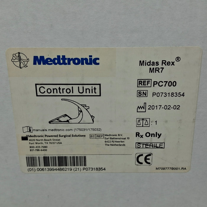 Medtronic PC700 Midas Rex Footswitch