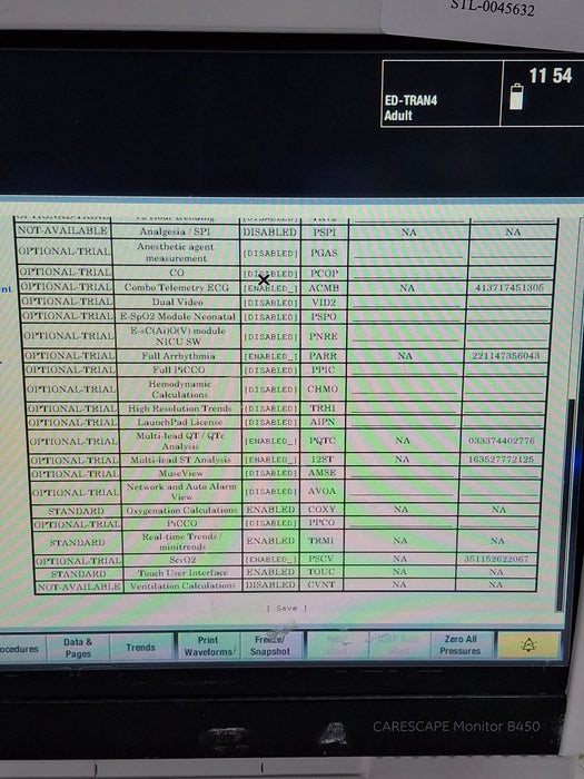 GE Healthcare Carescape B450 Critical Care Patient Monitor