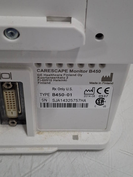 GE Healthcare Carescape B450 Critical Care Patient Monitor
