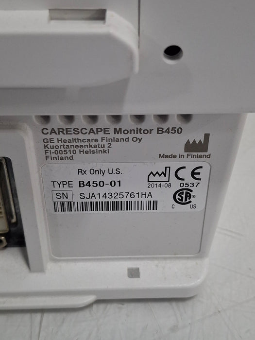 GE Healthcare Carescape B450 Critical Care Patient Monitor