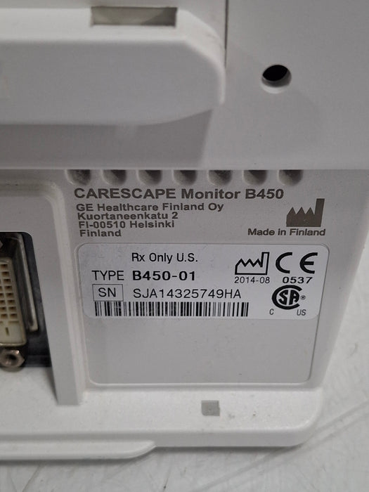 GE Healthcare Carescape B450 Critical Care Patient Monitor