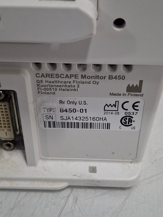 GE Healthcare Carescape B450 Patient Monitor