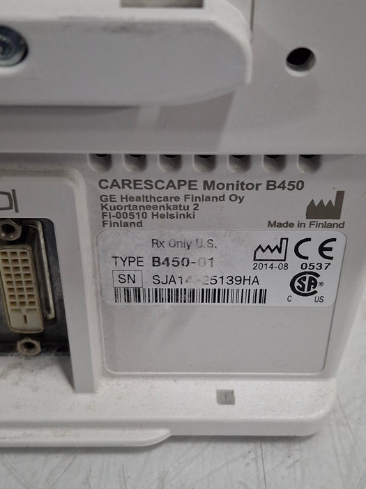 GE Healthcare Carescape B450 Critical Care Patient Monitor