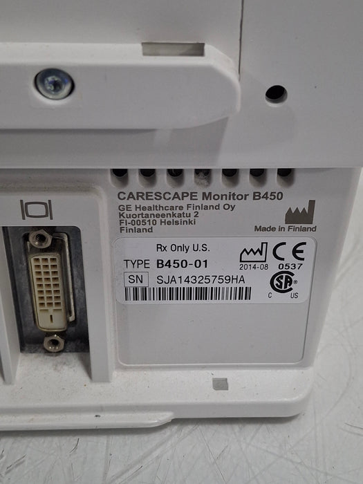 GE Healthcare Carescape B450 Critical Care Patient Monitor